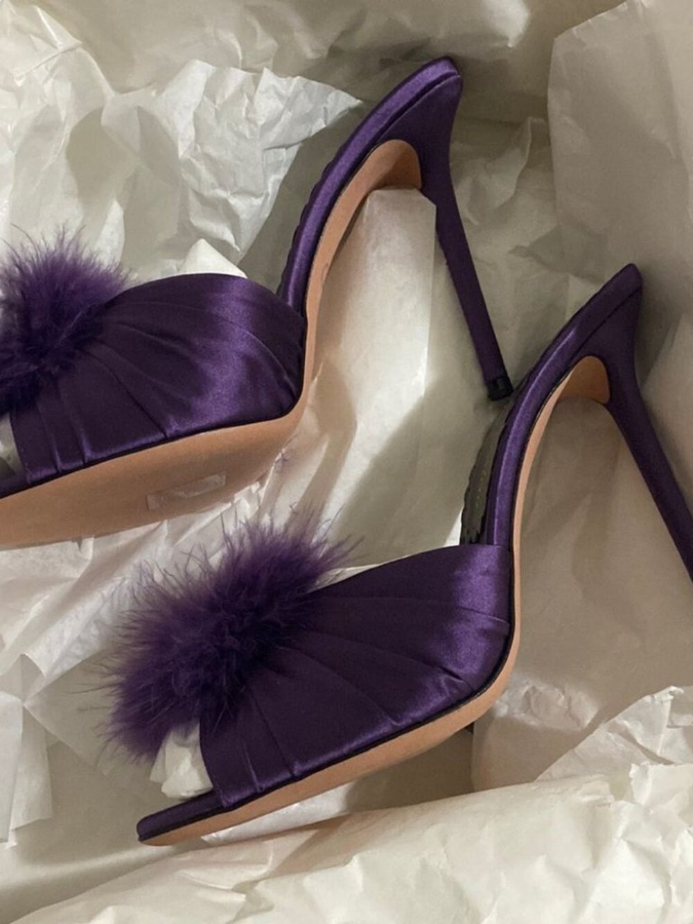 Agent Provocateur Elice Plum Mules 38 NEW - Picture 2 of 2